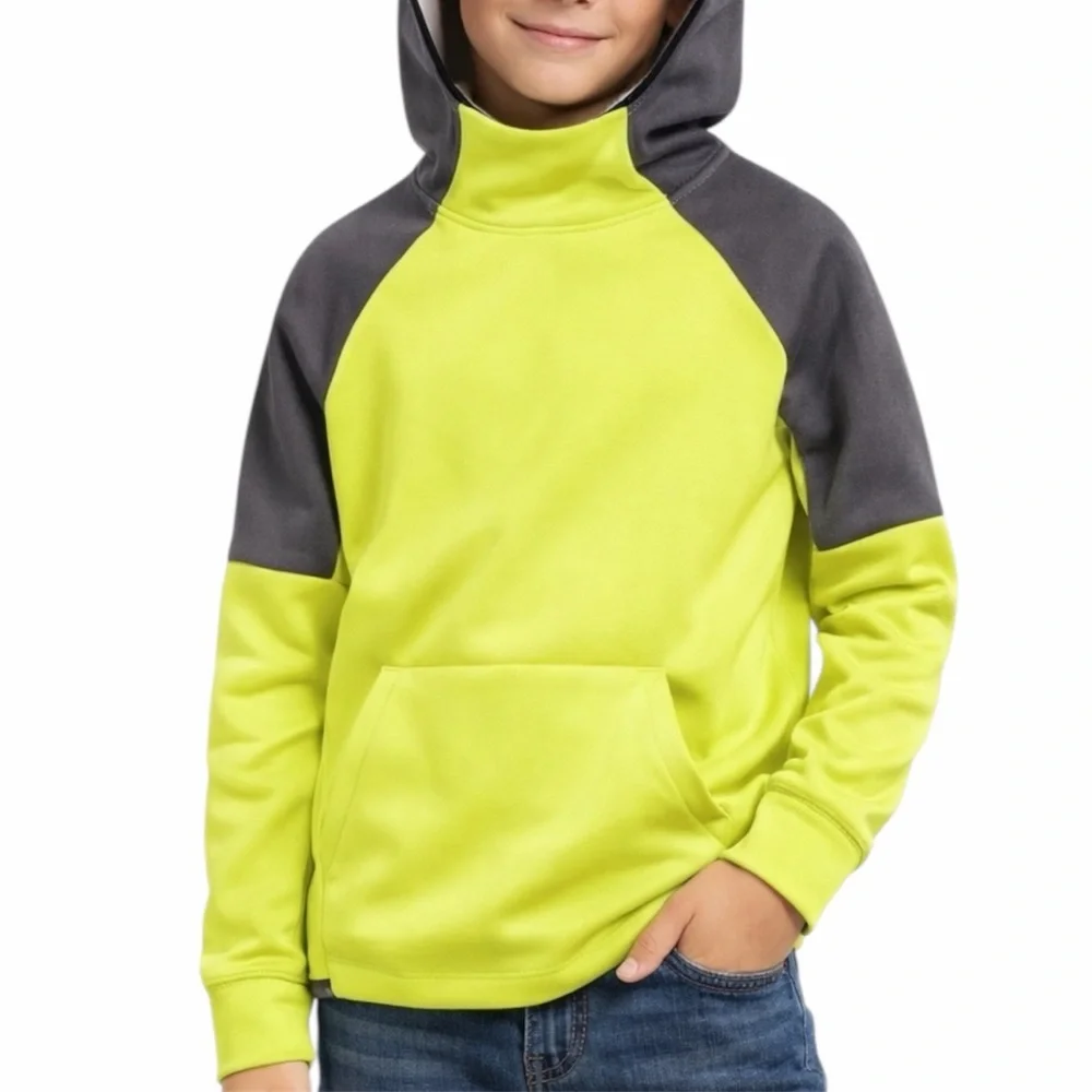🆕 Old Navy Color-Block Fleece Pullover Hoodie NWT